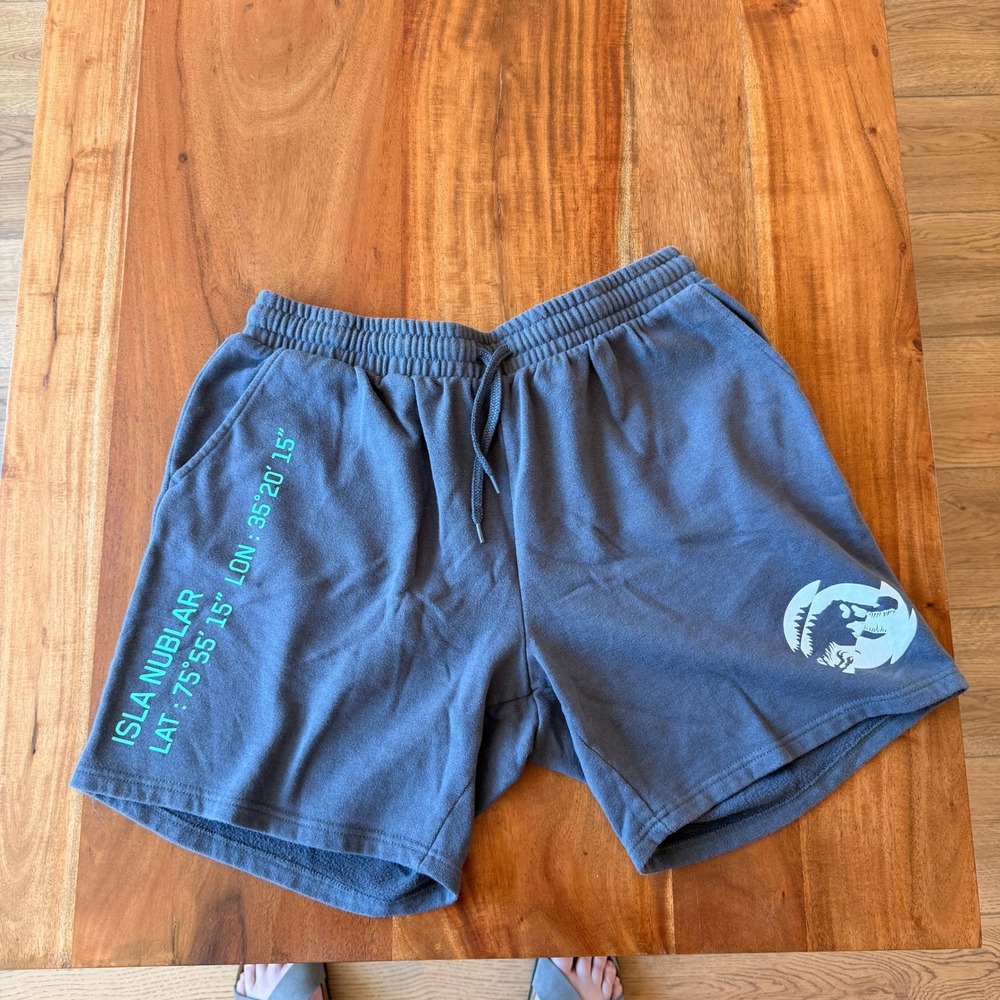 Jurassic World Women's Gray Sweat Shorts Size L‎